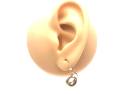 9ct Yellow Gold Circle Drop Earrings