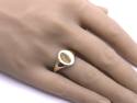9ct Yellow Gold Oval Plain Signet Ring