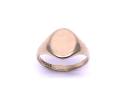 9ct Yellow Gold Oval Plain Signet Ring