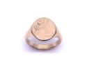 9ct Yellow Gold Patterned Signet Ring