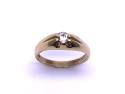 9ct Childs CZ Solitaire Ring