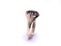9ct Yellow Gold Garnet Solitaire Ring