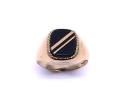 9ct Yellow Gold Onyx Signet Ring