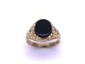 9ct Yellow Gold Onyx Signet Ring