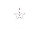 Silver Star Pentagram Pendant 17mm