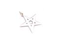 Silver Star Pentagram Pendant 17mm
