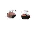 Silver Ruby Cufflinks