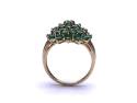 9ct Yellow Gold Emerald Cluster Ring