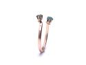 9ct Yellow Gold Emerald Torque Ring