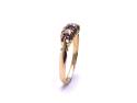 18ct Ruby & Diamond 5 Stone Ring Birm 1911