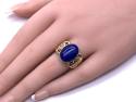 9ct Yellow Gold Lapis Lazuli Ring