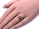 9ct Tourmaline & Diamond Ring