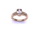9ct Yellow Gold Zoisite & Zircon Ring
