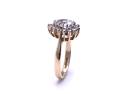 9ct Yellow Gold CZ Halo Ring