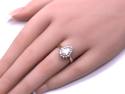 9ct Yellow Gold CZ Halo Ring