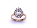 9ct Yellow Gold CZ Halo Ring