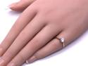 9ct Yellow Gold CZ Solitaire Ring