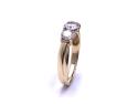 9ct Yellow Gold CZ Three Stone Ring