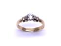 14ct Yellow Gold CZ Solitaire Ring