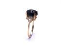 9ct Hawks Eye Quartz & Topaz Ring