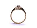 18ct Yellow Gold CZ Flower Cluster Ring