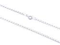 Silver Cobra Square Chain 24 Inch