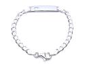 Silver Babies Cut Out Heart Bracelet 6 Inch