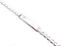 Silver Babies Cut Out Heart Bracelet 6 Inch