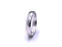 9ct White Gold Plain Wedding Ring 4mm