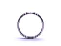 9ct White Gold Plain Wedding Ring 2mm