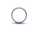 9ct White Gold Plain Wedding Ring 4mm