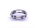 9ct White Gold Plain Wedding Ring 4mm