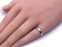 9ct White Gold Plain Wedding Ring 4mm