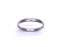 9ct White Gold Plain Wedding Ring 2mm