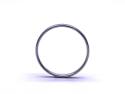 9ct White Gold Plain Wedding Ring 2mm