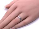 18ct White Gold Plain Wedding Ring