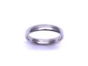 18ct White Gold Plain Wedding Ring
