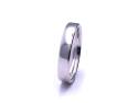 9ct White Gold Plain Wedding Ring 3.5mm
