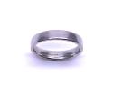 9ct White Gold Plain Wedding Ring 3.5mm