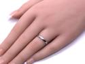 9ct White Gold Plain Wedding Ring 3mm