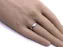 9ct White Gold Plain Wedding Ring 4mm