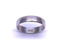 9ct White Gold Patterned Wedding Ring