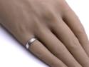 9ct White Gold Patterned Wedding Ring