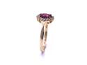 9ct Ruby & Zircon Halo Ring