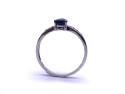9ct Ceylon Sapphire & White Zircon Ring