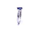 9ct Ceylon Sapphire & White Zircon Ring