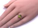 9ct Yellow Gold Changbai Peridot Ring