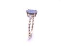 9ct Boulder Opal & White Zircon Ring