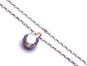 9ct Yellow Gold CZ Pendant & Chain