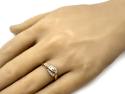 9ct Yellow Gold Diamond Buckle Ring